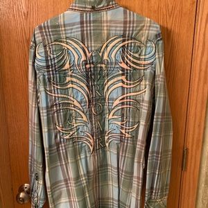 Roar Plaid Button Up